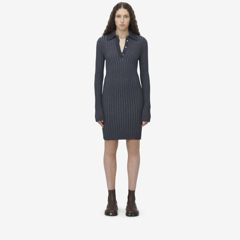 ALEXANDER MCQUEEN - Rib Knit Mini Dress - Item 817146Q1BCI1315